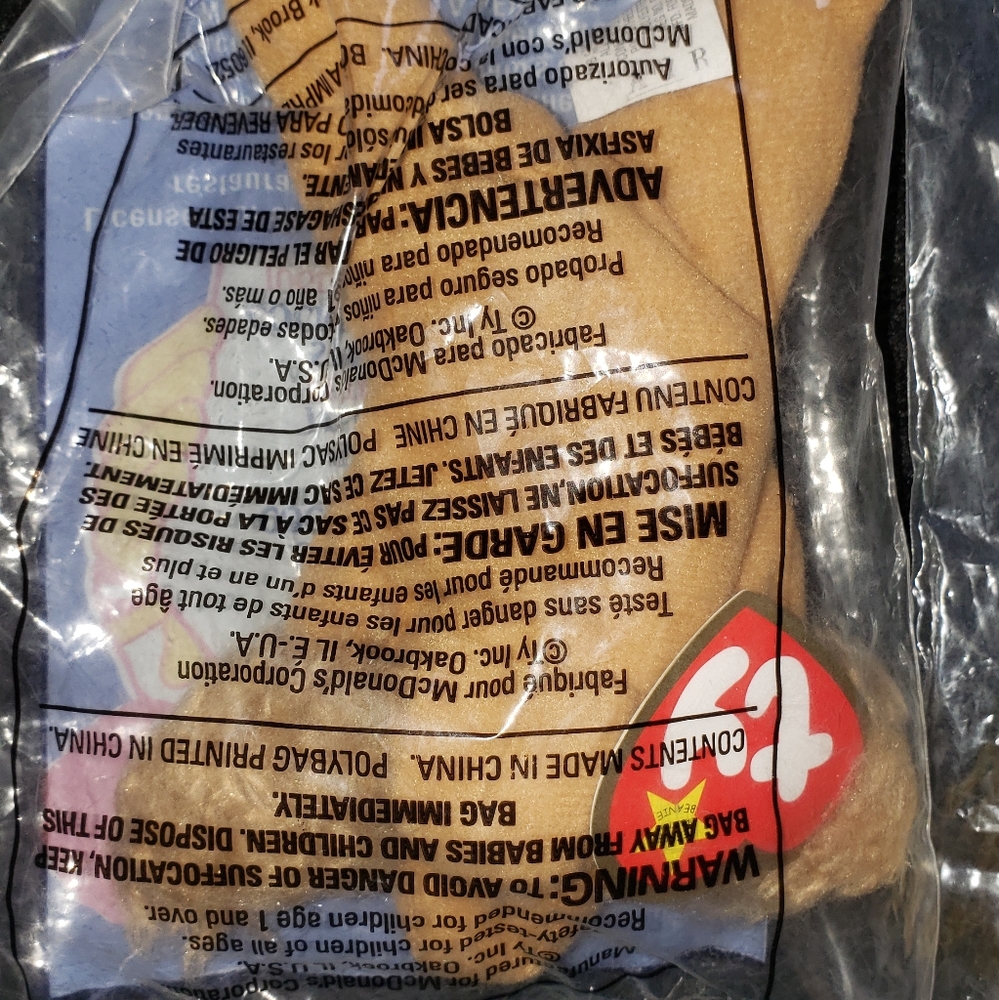 Vintage 1999 McDonald's Teenie Beanie Baby's NWT - Picture 4 of 9